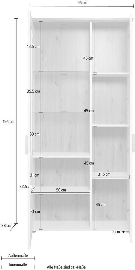 Home affaire Vitrinekast Nybro - Foto 4