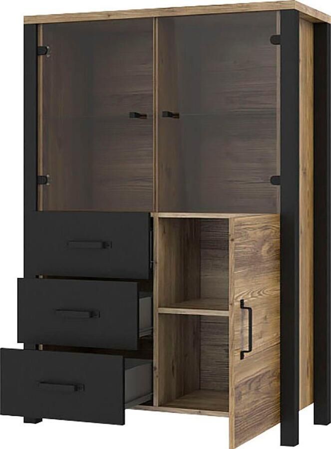 Home affaire Vitrinekast Olin Hoogte 146 cm - Foto 2