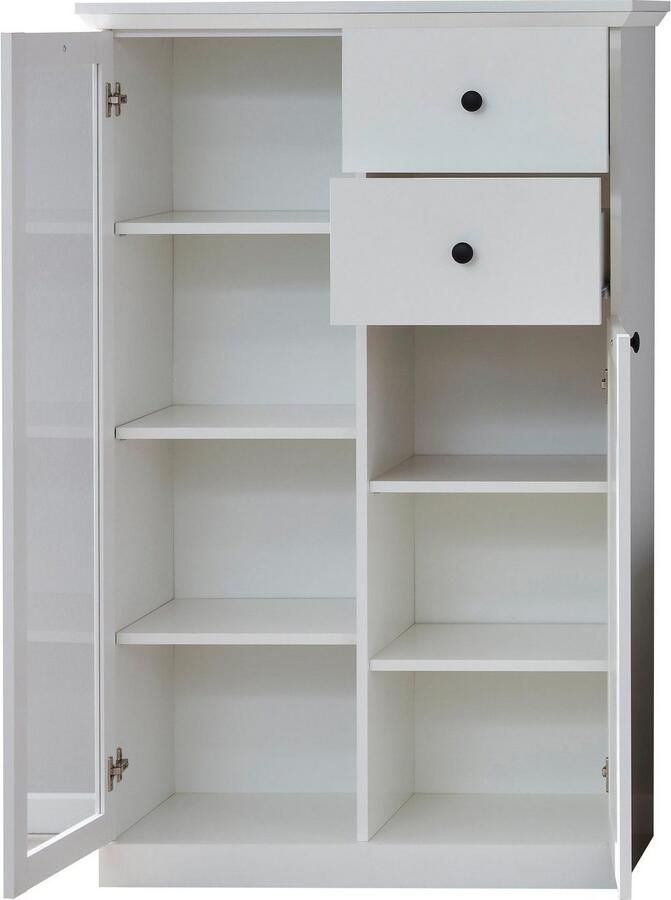 Home affaire Vitrinekast Örebro tijdloze landelijke stijl volledig uittrekbaar verlichting optioneel - Foto 3