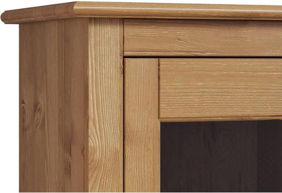 Home affaire Vitrinekast Rauna Van massief grenen deuren met glasinzetten - Foto 2