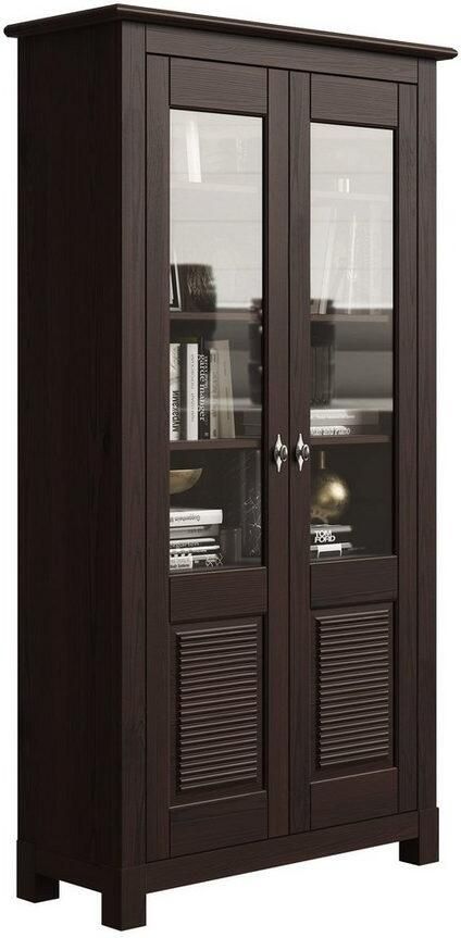 Home affaire Vitrinekast Rauna Van massief grenen deuren met glasinzetten - Foto 5