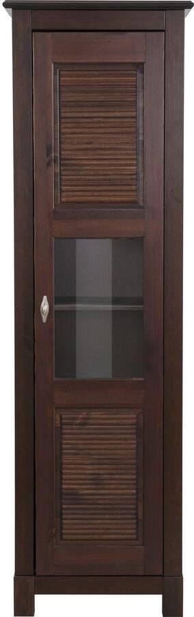 Home affaire Vitrinekast Rauna vitrinekast opbergkast Hoogte 180 cm van massief grenen - Foto 6