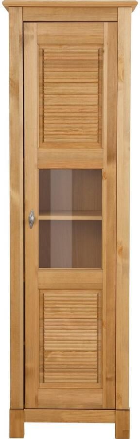 Home affaire Vitrinekast Rauna vitrinekast opbergkast Hoogte 180 cm van massief grenen - Foto 4