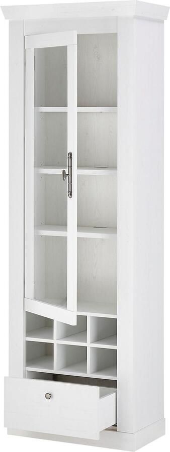 Home affaire Vitrinekast Ravenna in romantische landelijke stijl grepen van metaal hoogte 200 cm - Foto 6