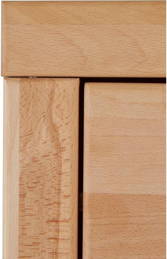 Home affaire Vitrinekast Ribe 125cm hoog 87cm breed 4 brede vakken Corpus houtmateriaal 2 deuren met glazen inzet planken verstelbaar - Foto 7