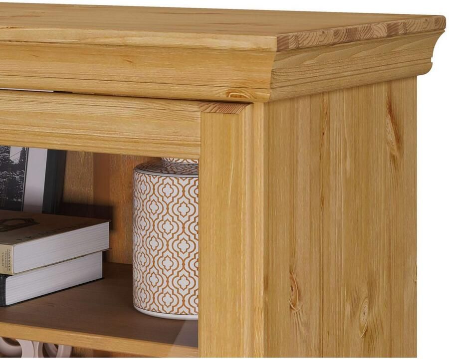 Home affaire Vitrinekast Rügen gecertificeerd massief hout hoogte 192 cm in landhuisstijl - Foto 2