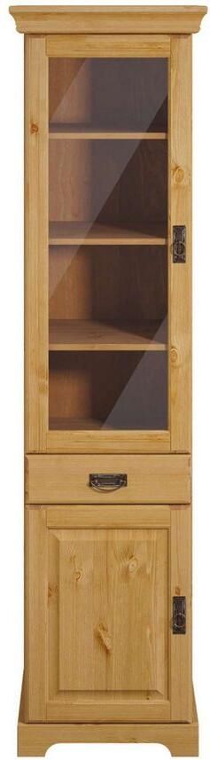 Home affaire Vitrinekast Rügen gecertificeerd massief hout hoogte 192 cm in landhuisstijl - Foto 7