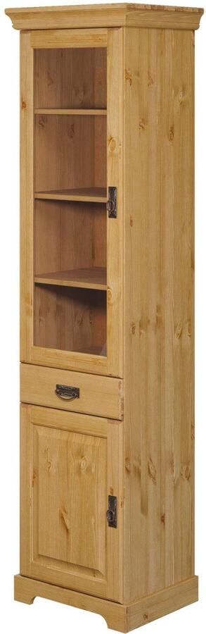 Home affaire Vitrinekast Rügen gecertificeerd massief hout hoogte 192 cm in landhuisstijl - Foto 6