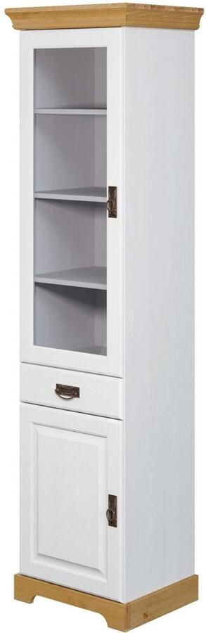 Home affaire Vitrinekast Rügen gecertificeerd massief hout hoogte 192 cm in landhuisstijl - Foto 8