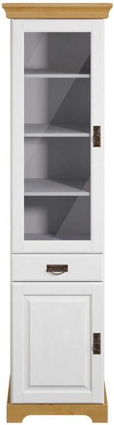 Home affaire Vitrinekast Rügen gecertificeerd massief hout hoogte 192 cm in landhuisstijl - Foto 9