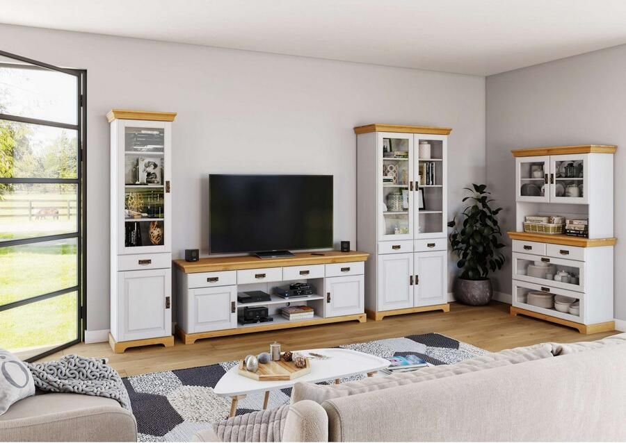 Home affaire Buffetkast Rügen gecertificeerd massief hout hoogte 168 cm in landhuisstijl - Foto 3