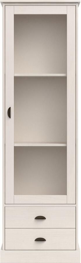 Home affaire Vitrinekast Schröder met 1 schuifdeur 2 lades van massief grenenhout breedte 55cm - Foto 6