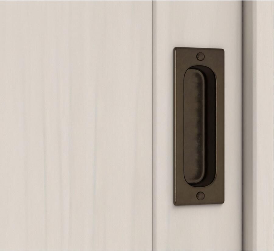 Home affaire Vitrinekast Schröder met 2+2 schuifdeuren van massief grenenhout breedte 114 cm