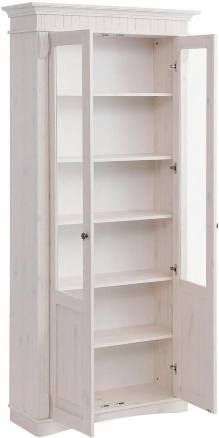 Home affaire Vitrinekast Teresa met 2 glazen deuren hoogte 193 cm van massief grenen fsc - Foto 3