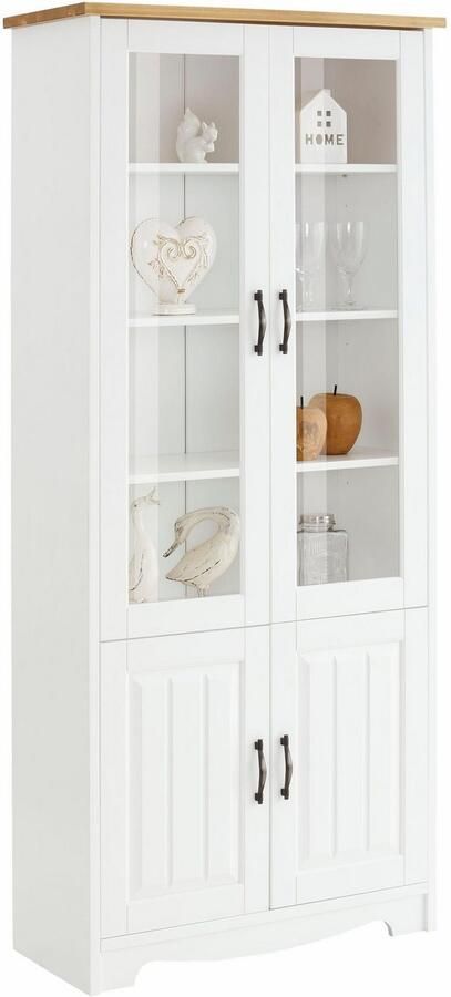 Home affaire Vitrinekast Trinidad 4-deurs breedte 85 cm - Foto 7