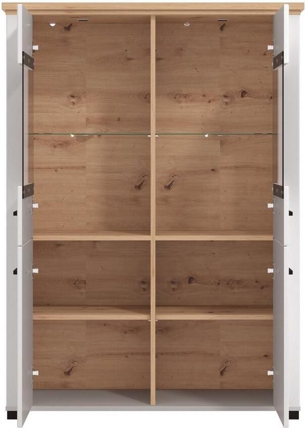 Home affaire Vitrinekast Valencia 2 deuren met 4 mm veiligheidsglas breedte 103 5 cm - Foto 2