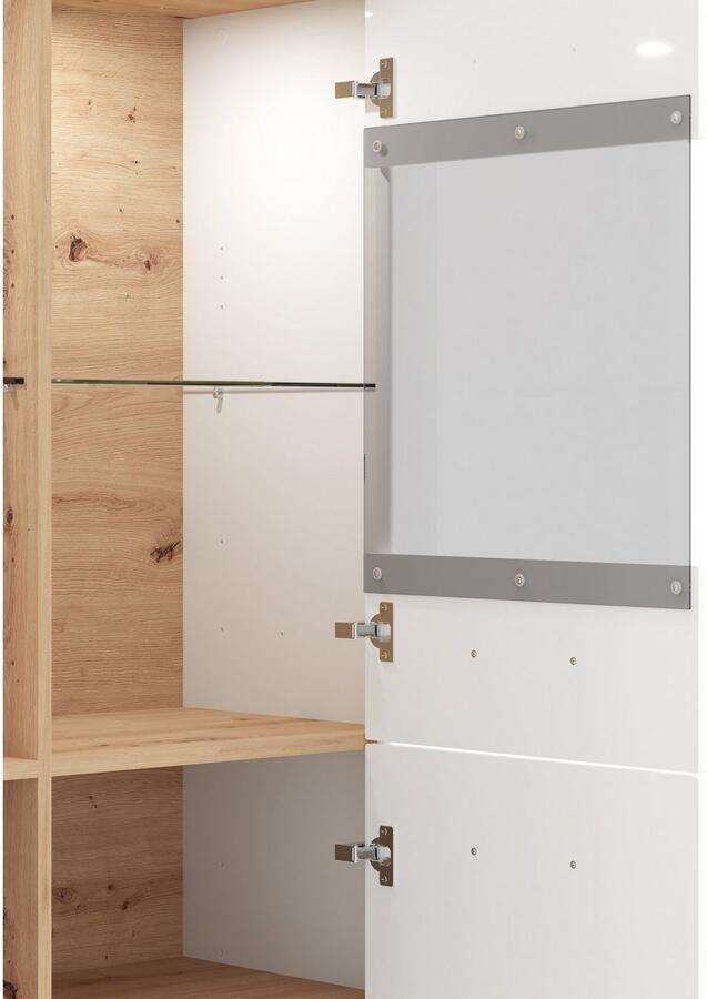 Home affaire Vitrinekast Valencia 2 deuren met 4 mm veiligheidsglas breedte 103 5 cm