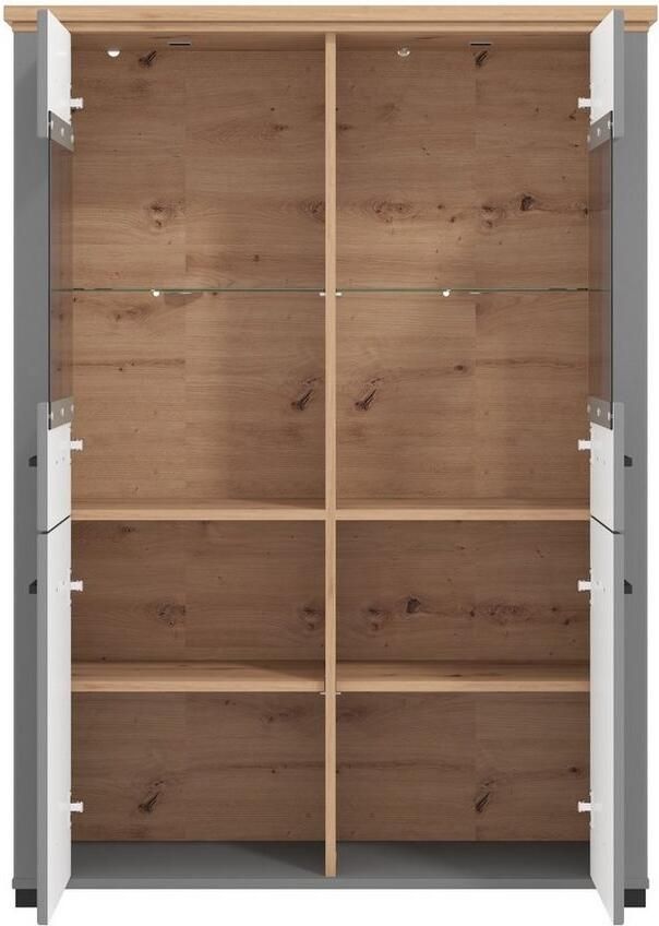 Home affaire Vitrinekast Valencia 2 deuren met 4 mm veiligheidsglas breedte 103 5 cm - Foto 3