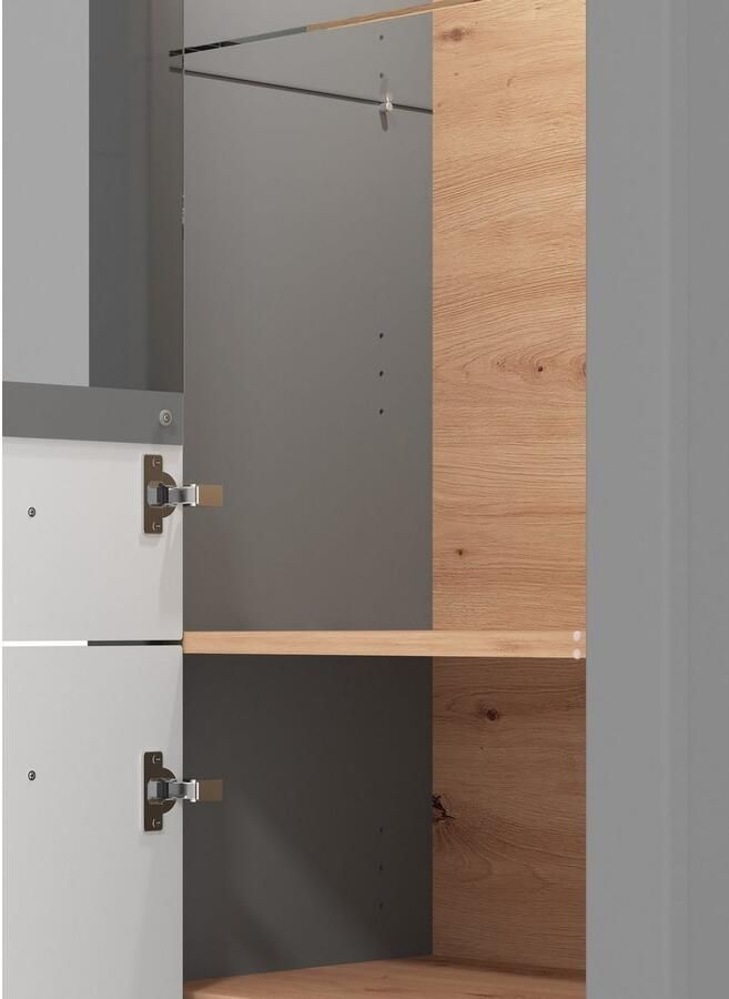 Home affaire Vitrinekast Valencia Deuren en legplanken met 4 mm veiligheidsglas - Foto 4