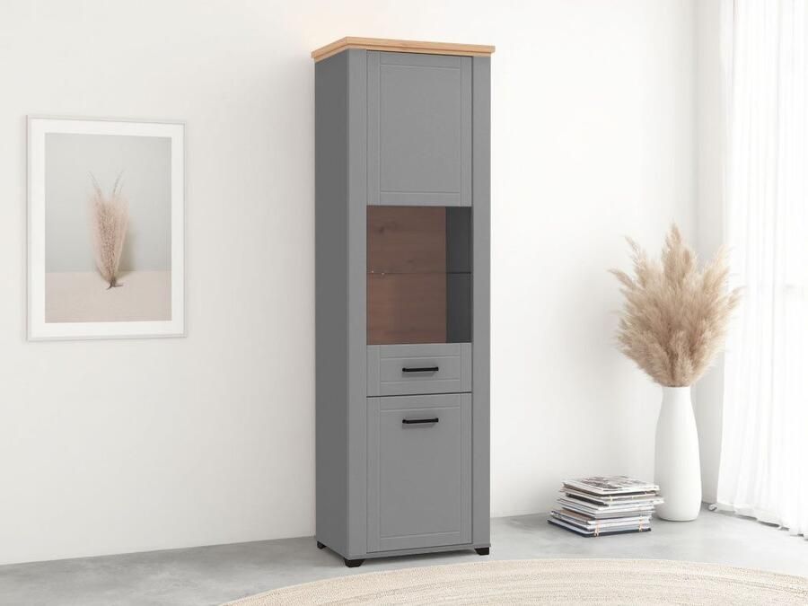 Home affaire Vitrinekast Valencia Deuren en legplanken met 4 mm veiligheidsglas - Foto 3