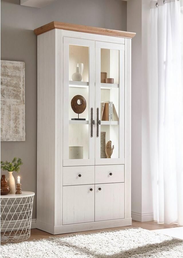 Home affaire Vitrinekast Westminster BESTSELLER! in romantische landelijke stijl - Foto 2