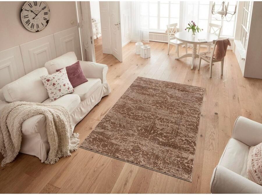 Home affaire Vloerkleed Dilani Vintage stijlvolle glans reliëfstructuur krimp carving-effect - Foto 5