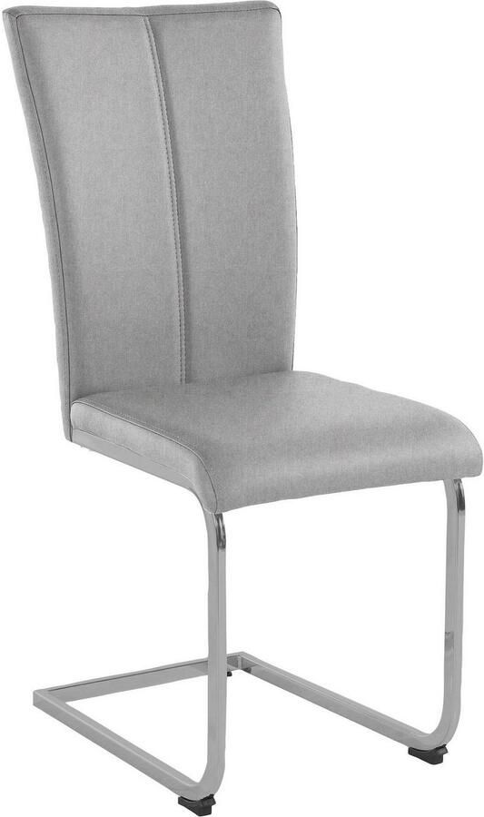 Home affaire Vrijdragende stoel Nils Stoel belastbaar tot 120 kg frame metaal in chroom-look of zwart (set 2 stuks) - Foto 2