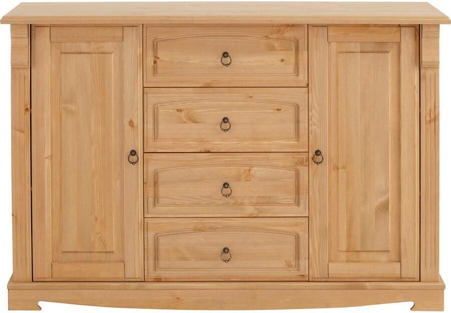 Home affaire Wandmeubel ANNA van massief dennenhout fsc in romantische landelijke stijl (set 4-delig) - Foto 2
