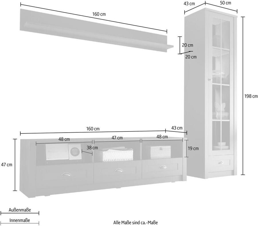 Home affaire Wandmeubel ASCOT