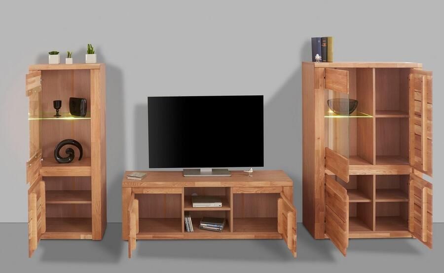 Home affaire Wandmeubel Burani gedeeltelijk massief hout (set 3-delig) - Foto 4