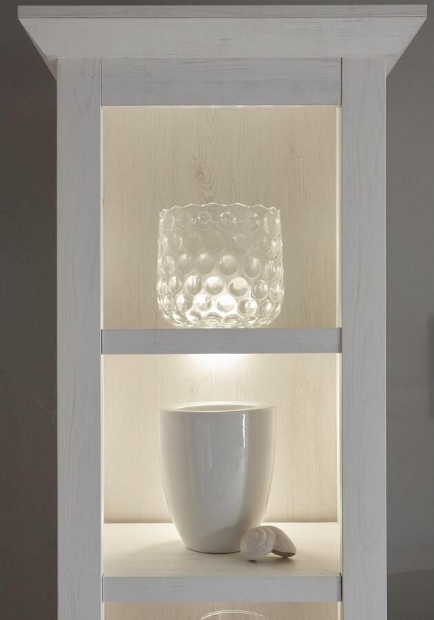 Home affaire Wandmeubel California bestaand uit staand rek vitrinekast dressoir wandrek (set 4 stuks) - Foto 4