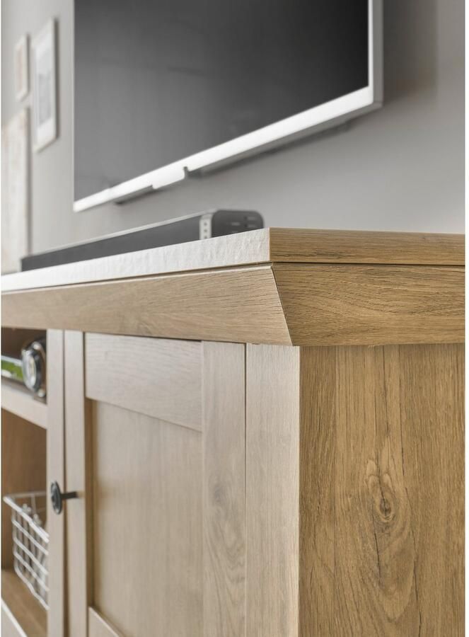 Home affaire Tv-meubel Cornwall onderkast in landelijke stijl commode eiken decor (1 stuk)
