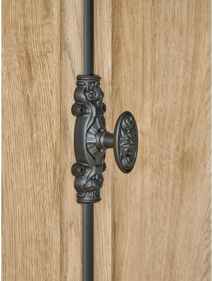 Home affaire Buffetkast Cornwall keukenkast in landelijke stijl dressoir eiken decor Metalen handgrepen 193 cm breed veel opbergruimte incl. flesindeling (1 stuk) - Foto 7