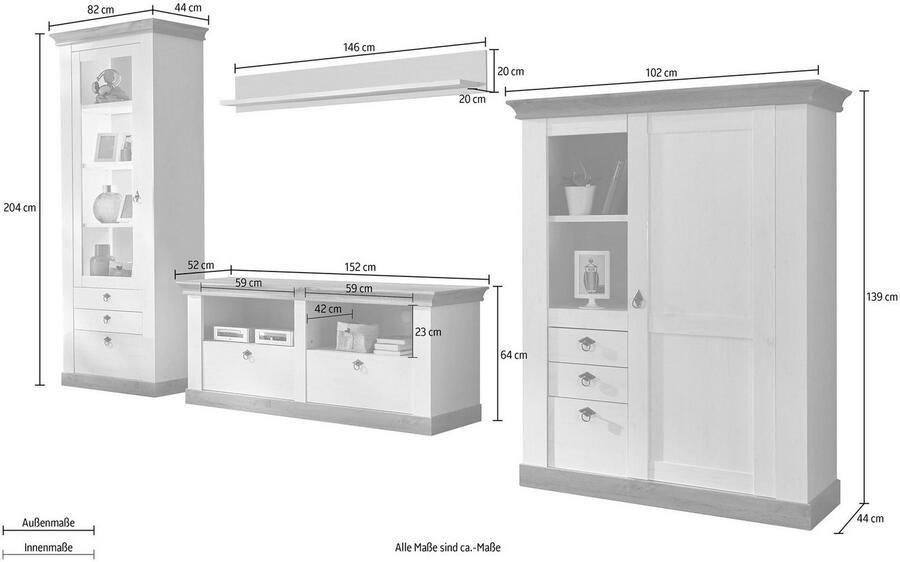 Home affaire Wandmeubel Cremona - Foto 2