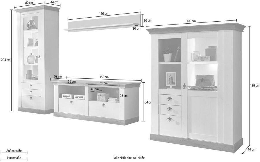 Home affaire Wandmeubel Cremona - Foto 5
