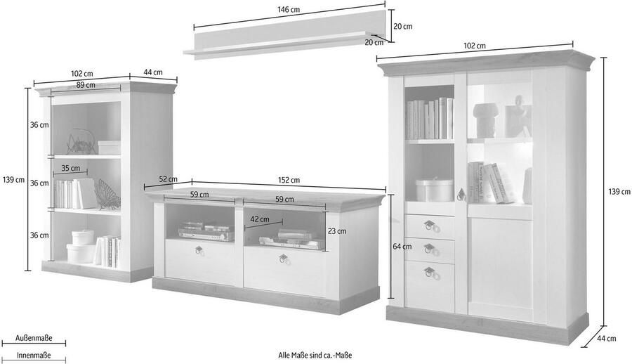 Home affaire Wandmeubel Cremona - Foto 6