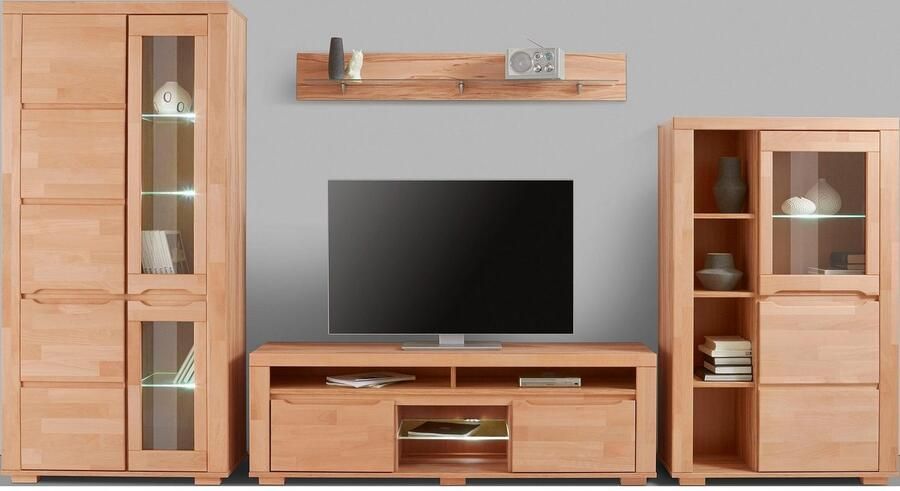 Home affaire Wandmeubel Denis gedeeltelijk massief hout (set 4 stuks) - Foto 10