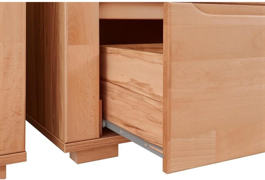 Home affaire Wandmeubel Denis gedeeltelijk massief hout (set 4 stuks) - Foto 3