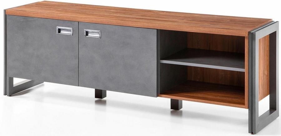 Home affaire Wandmeubel Detroit set 1 in een trendy industriële look (set 4-delig) - Foto 4