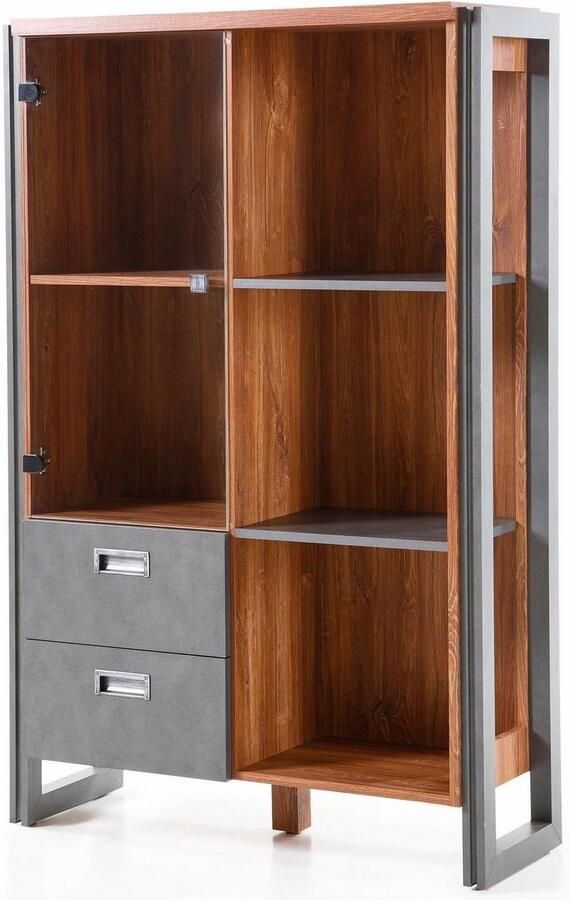 Home affaire Wandmeubel Detroit set 1 in een trendy industriële look (set 4-delig) - Foto 2