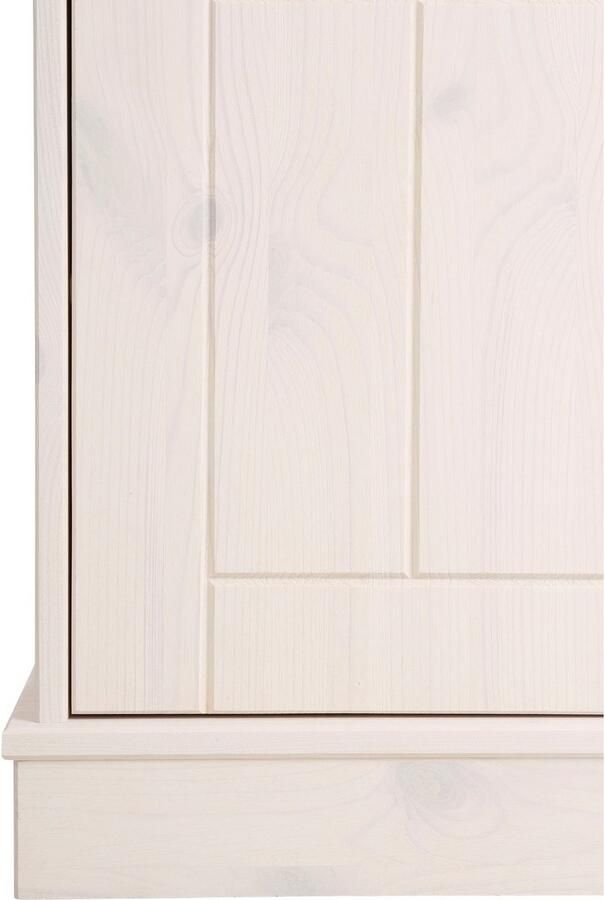 Home affaire Wandmeubel Indra 4-delig set: vitrinekast lowboard wand- & staande plank massief dennenhout (set 4-delig) - Foto 5