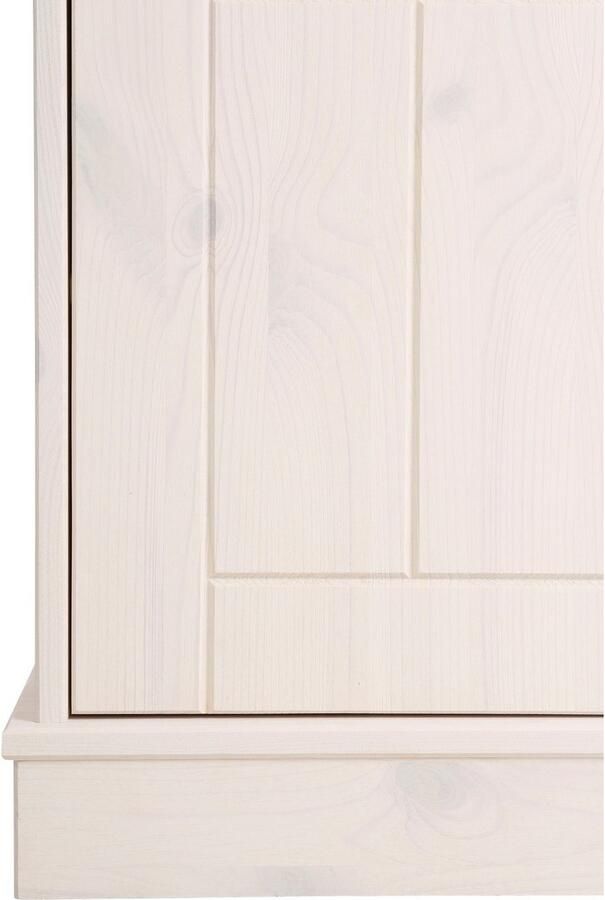 Home affaire Wandmeubel Indra 4-delig set: vitrinekast lowboard wand- & staande plank massief dennenhout (set 4-delig) - Foto 4