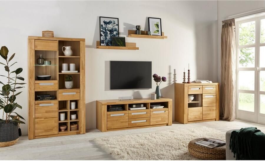 Home affaire Wandmeubel Kolding gedeeltelijk massief hout (set 5-delig) - Foto 4