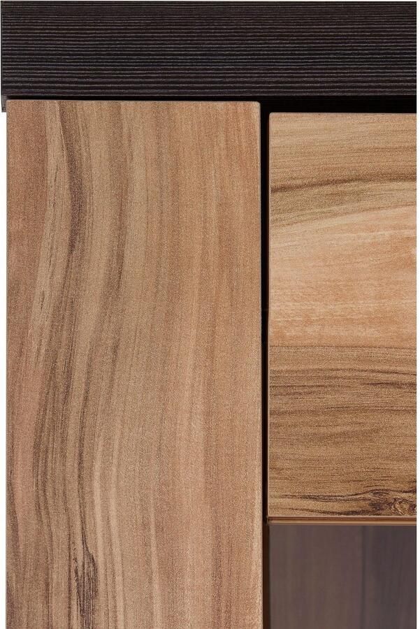 Home affaire Wandmeubel Larona aanbouwwand set van 4 delen bestaande uit 1 tv-board 1 highboard 1 vitrine 1 wandplank (set 4 stuks) - Foto 6