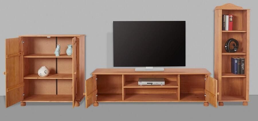 Home affaire Wandmeubel Mette 1 halfhoge kast 1 boekenkast en 1 tv-meubel zonder wandboard (3-delig) - Foto 5