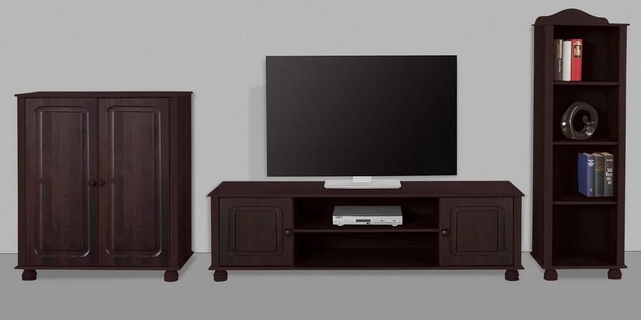 Home affaire Wandmeubel Mette 1 halfhoge kast 1 boekenkast en 1 tv-meubel zonder wandboard (3-delig) - Foto 4