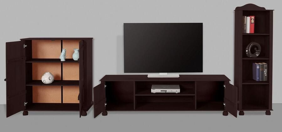 Home affaire Wandmeubel Mette 1 halfhoge kast 1 boekenkast en 1 tv-meubel zonder wandboard (3-delig) - Foto 5