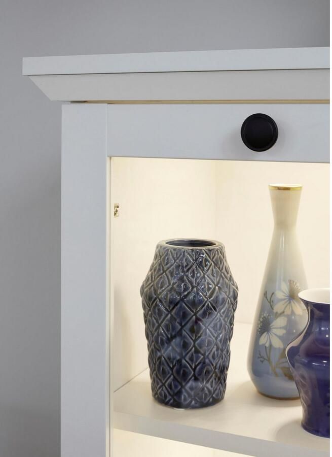 Home affaire Wandmeubel Örebro tijdloze landelijke stijl volledig uittrekbaar verlichting optioneel (set 4-delig) - Foto 2