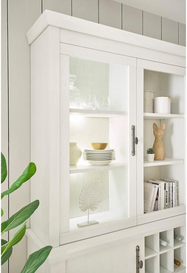 Home affaire Buffetkast Ravenna in romantische landelijke stijl grepen van metaal hoogte 207 cm - Foto 6