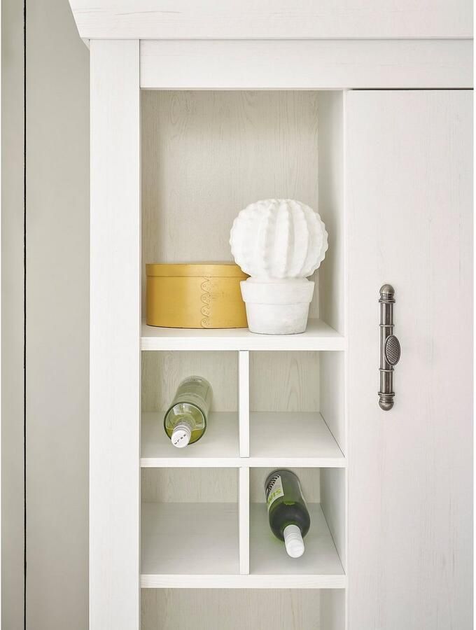 Home affaire Highboard Ravenna in romantische landelijke stijl grepen van metaal hoogte 146 cm - Foto 2